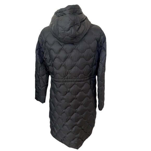 Lands' End Jacket M Womens New Black Ultralight Packable Hooded Quilted Down - Picture 3 of 9